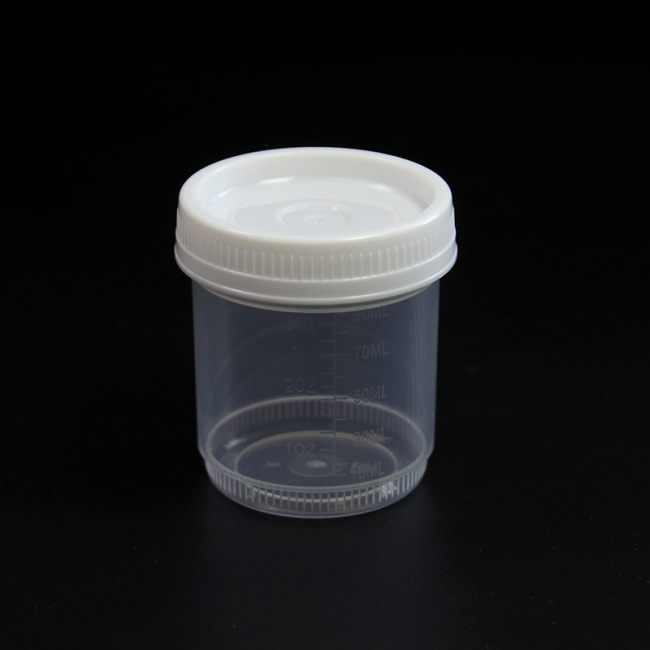 White Screw Cap 90ml Urine Specimen Cups